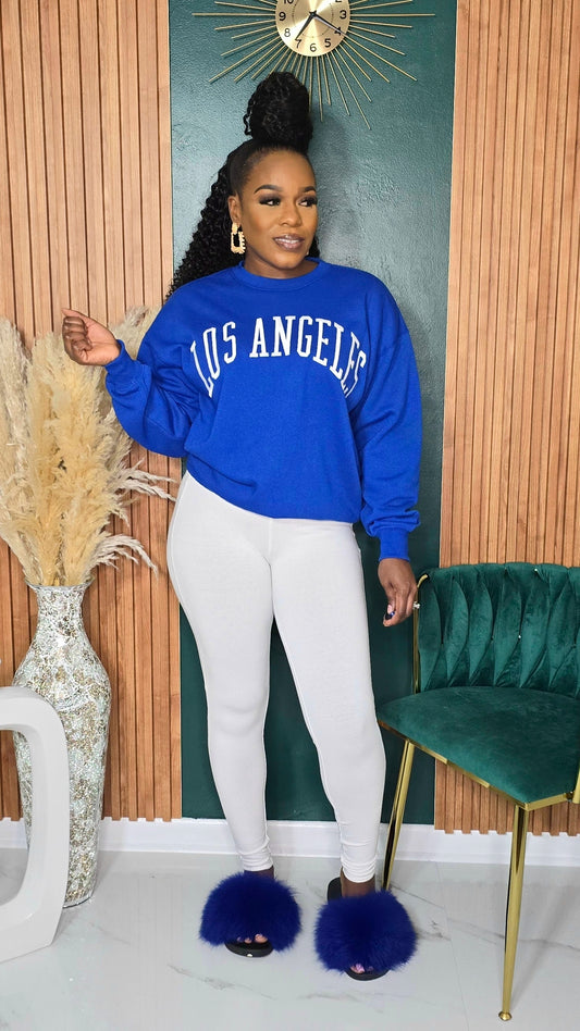 LA SWEATSHIRT - ROYAL BLUE