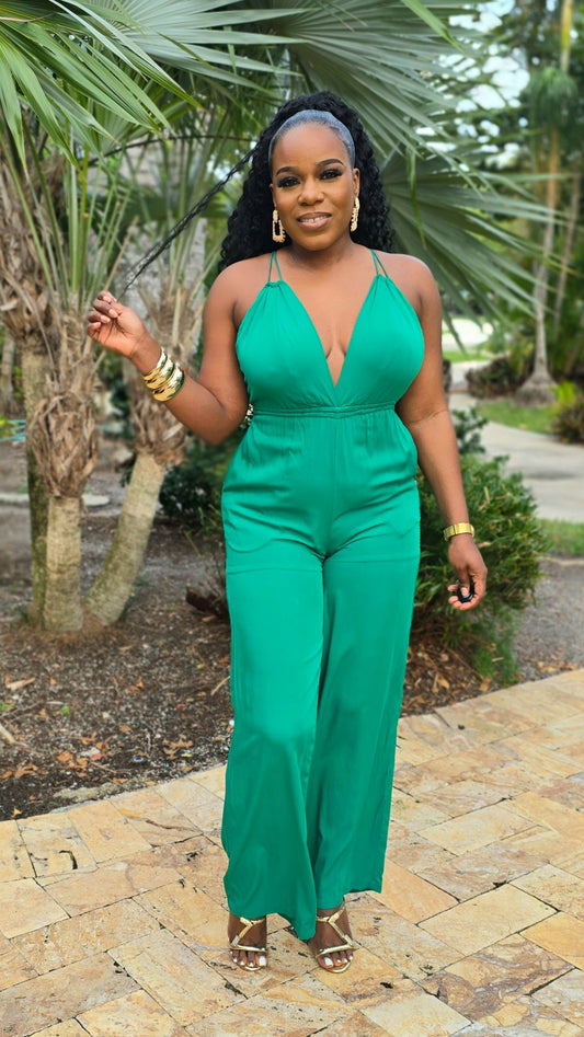 RIDING SOLO JUMPSUIT -KELLY GREEN
